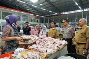Kapolres dan Satgas Pangan sidak pasar tradisional